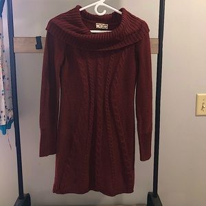 Pink Rose Brand Wine colored Sweater dress
